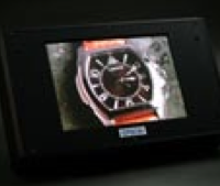 A prototype 14-inch OLED display fabricated with inkjet technology.